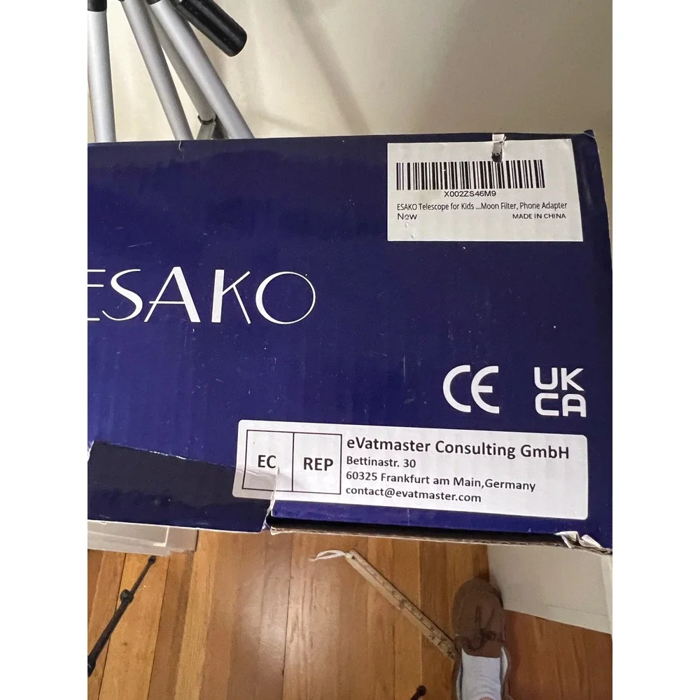 ESAKO Astronomical Refractor Telescope 70mm Aperture 400mm AZ Mount Blue Exc‎